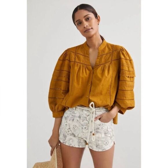 Anthropologie/PILCRO Dolphin Ultra High Rise Denim Shorts - Picture 3 of 10